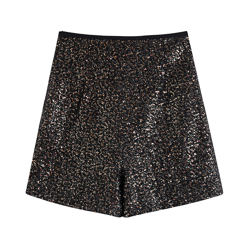 Fashion Color Sequined Shorts,Shorts