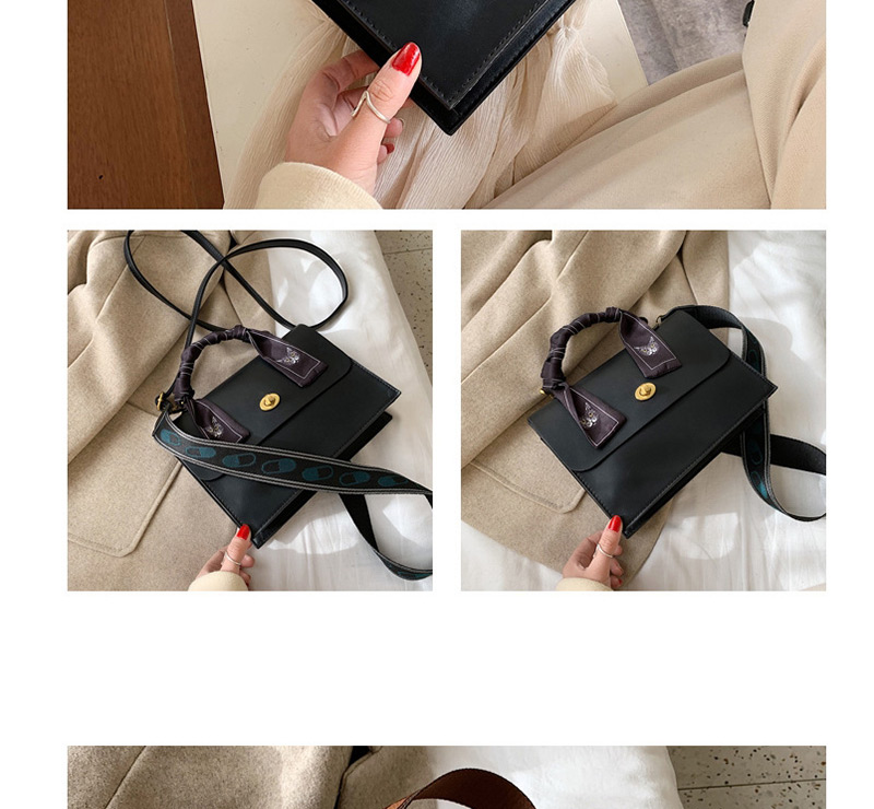 Fashion Coffee Color Soft Leather Scarf Wrap Lock Shoulder Crossbody Bag,Handbags