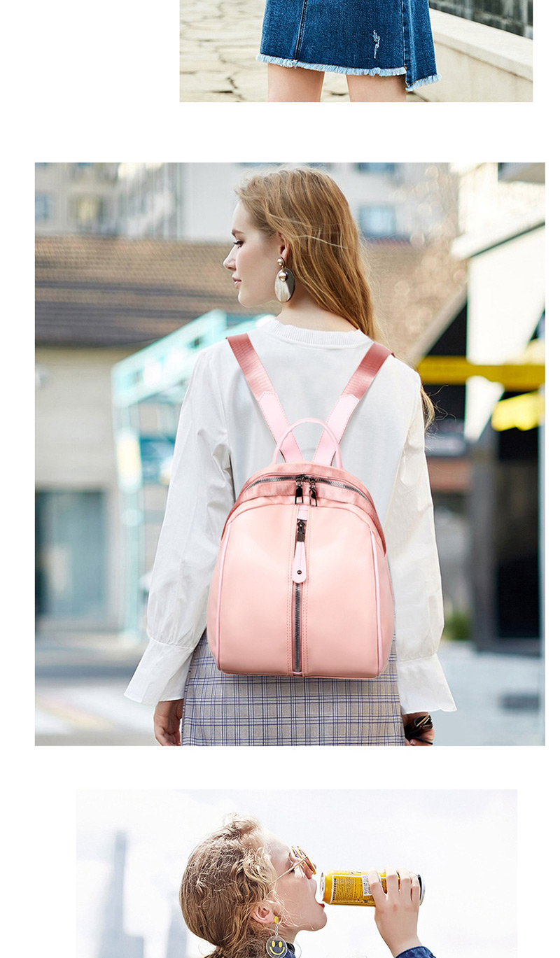 Fashion White Oxford Cloth Stitching Backpack,Backpack