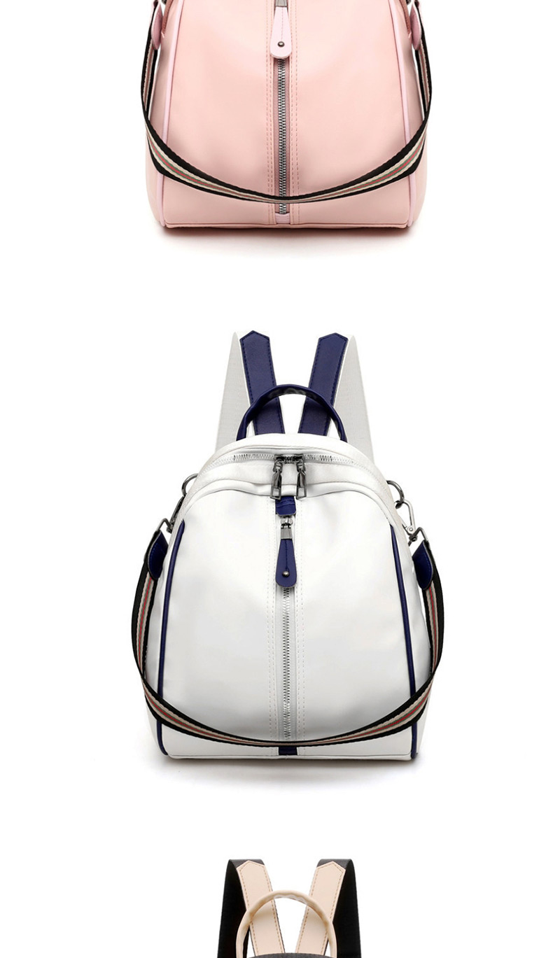 Fashion Pink Oxford Cloth Stitching Backpack,Backpack