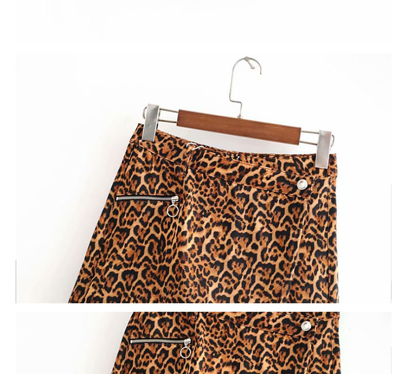 Fashion Tiger Skin Pattern Animal Print Asymmetric Shorts,Shorts