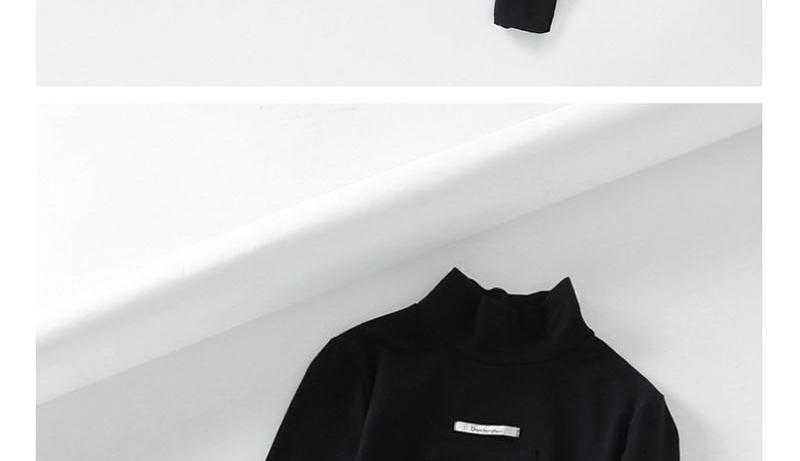 Fashion Black Turtleneck Knitted Bodysuit,Bodysuits
