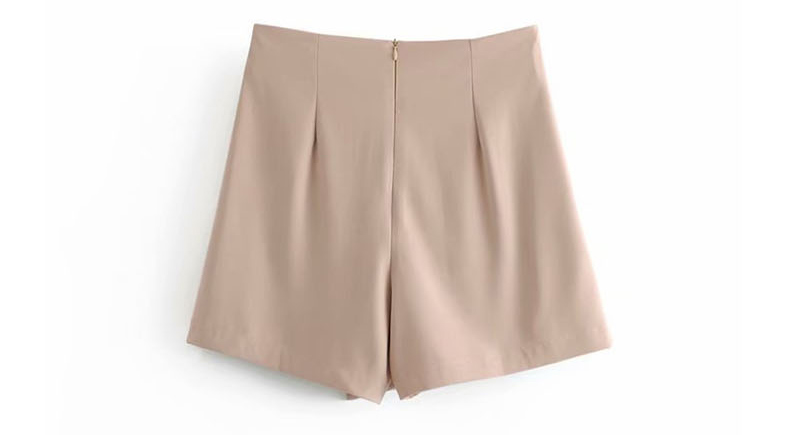 Fashion Khaki Irregular Short Skirt,Shorts
