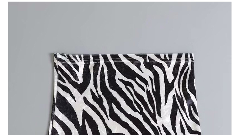 Fashion Zebra Pattern Animal Print Tube Top,Tank Tops & Camis