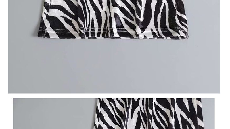 Fashion White Cross Animal Print Tube Top,Tank Tops & Camis