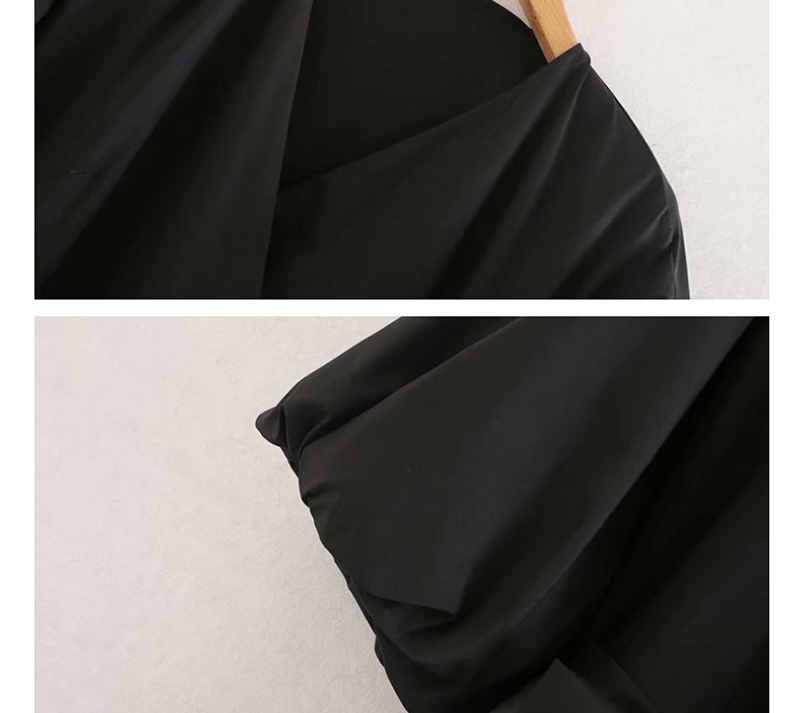 Fashion Black V-neck Lace Dress,Long Dress