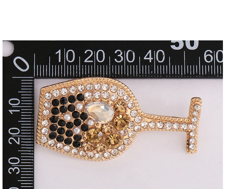 Fashion Champagne Wine Glass Earrings With Diamonds,Stud Earrings
