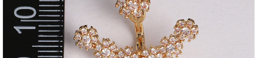 Fashion Golden Geometric Diamond Earrings,Stud Earrings