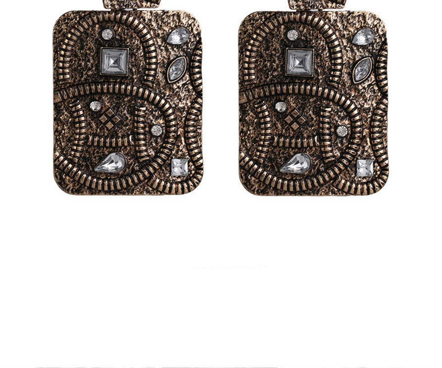 Fashion White Geometric Metal Stud Earrings,Drop Earrings