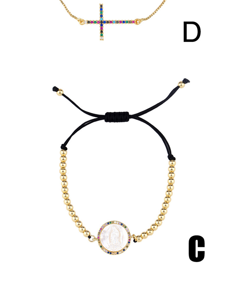 Fashion Color Adjustable Shell Bracelet With Diamonds,Bracelets