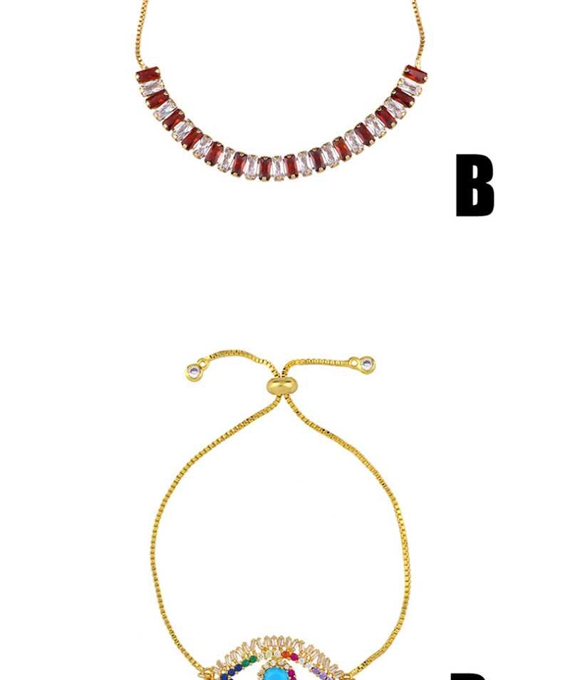 Fashion Color Adjustable Crystal Bracelet With Diamond Cross,Bracelets