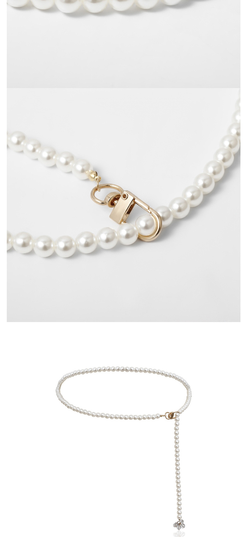 Fashion Golden Tassel Pearl Waist Chain,Body Piercing Jewelry