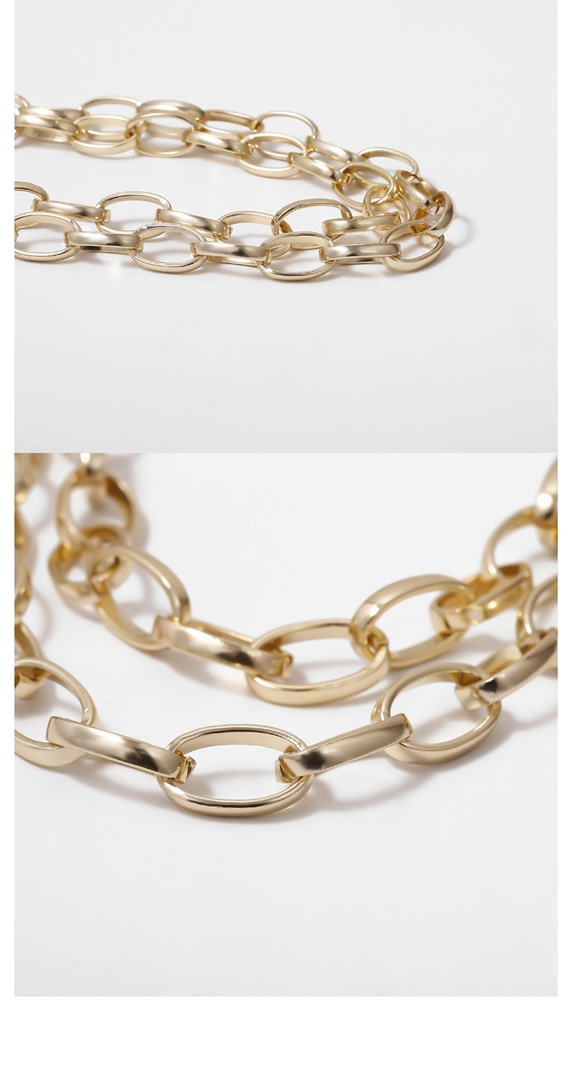 Fashion White K Multi-layer U-shaped Fringed Embossed Disc Waist Chain,Body Piercing Jewelry