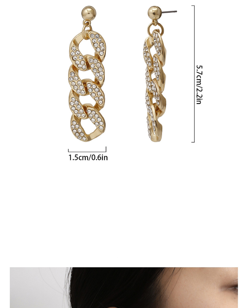 Fashion Golden Diamond Earrings,Drop Earrings