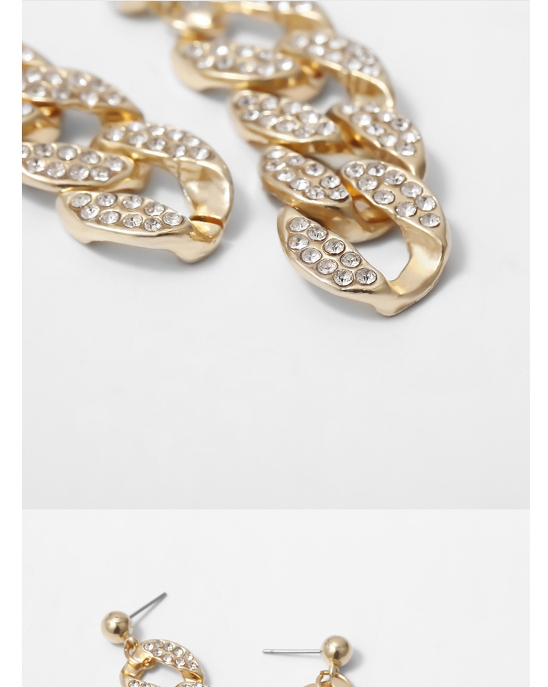 Fashion Golden Diamond Earrings,Drop Earrings