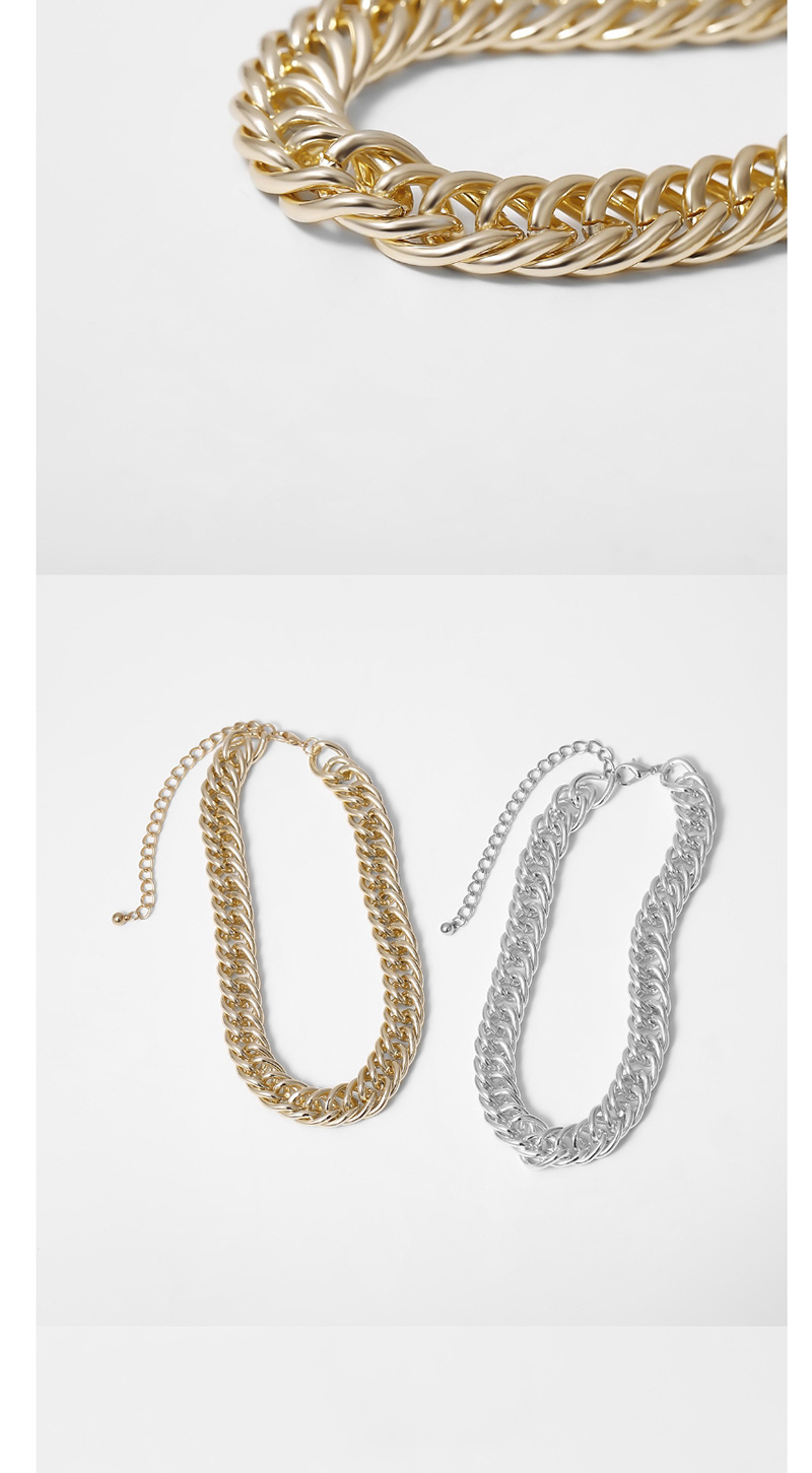 Fashion White K Chain Alloy Necklace Bracelet Set,Jewelry Sets