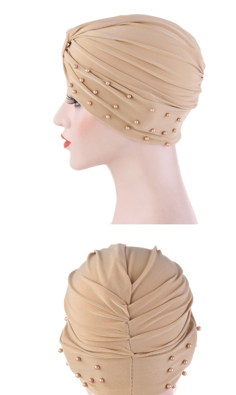 Fashion White Crystal Studded Pearl Turban Hat,Fashion Anklets