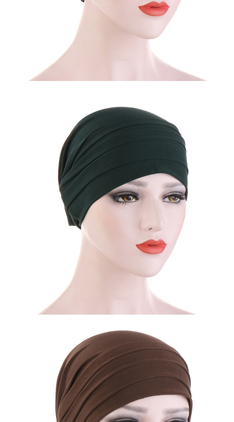 Fashion Dark Green Crystal Hemp Forehead Turban Hat,Fashion Anklets