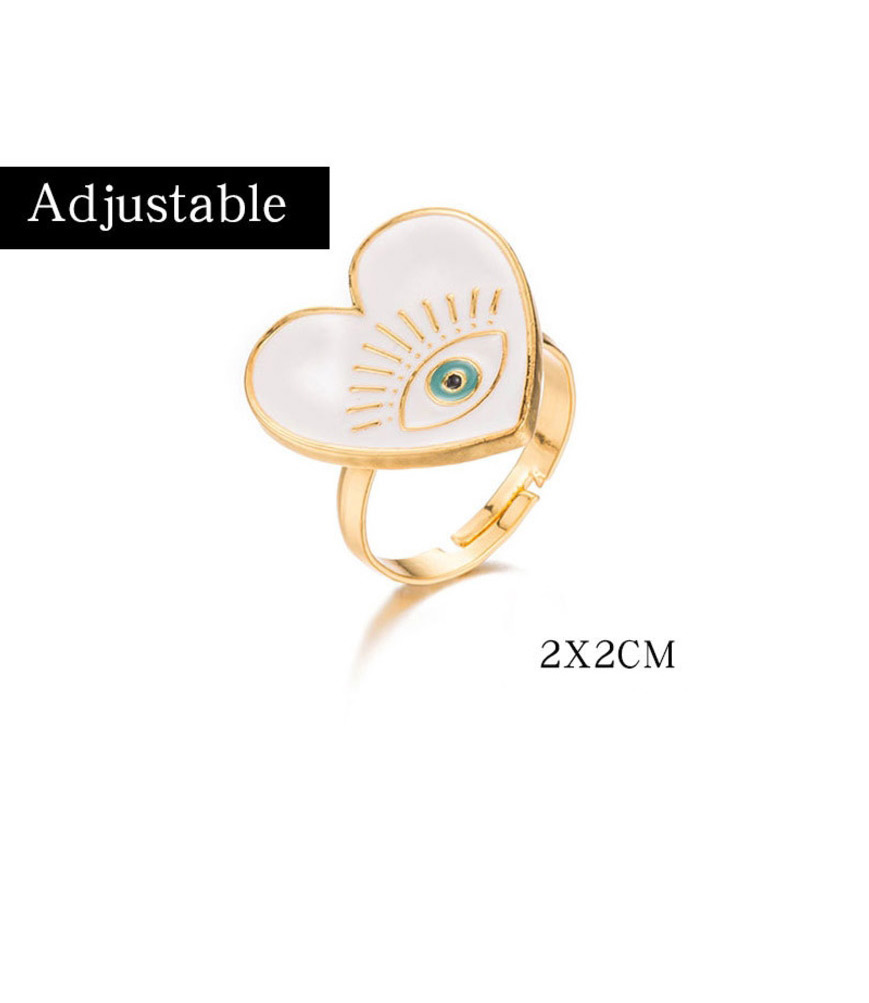 Fashion Red Dripping Eye Love Open Ring,Fashion Rings