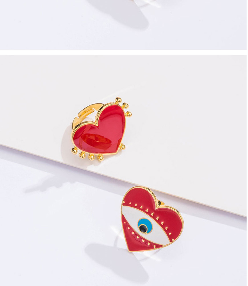 Fashion Red Dripping Love Open Ring,Fashion Rings