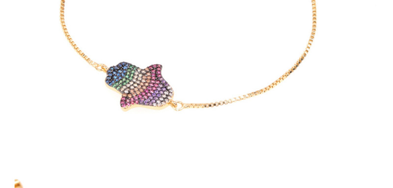 Fashion Color Adjustable Bracelet With Diamond Palm,Bracelets