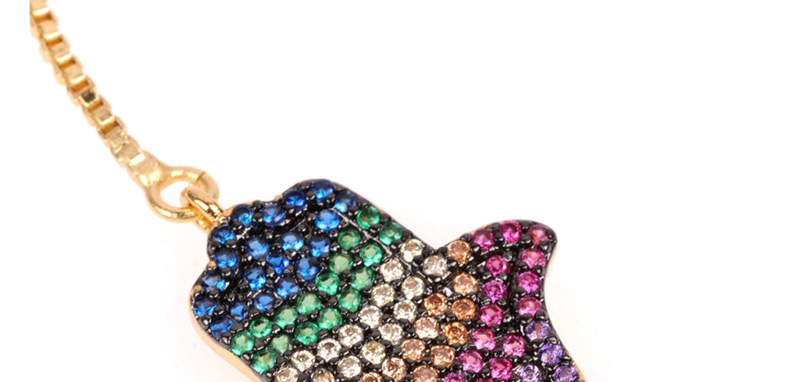Fashion Color Adjustable Bracelet With Diamond Palm,Bracelets