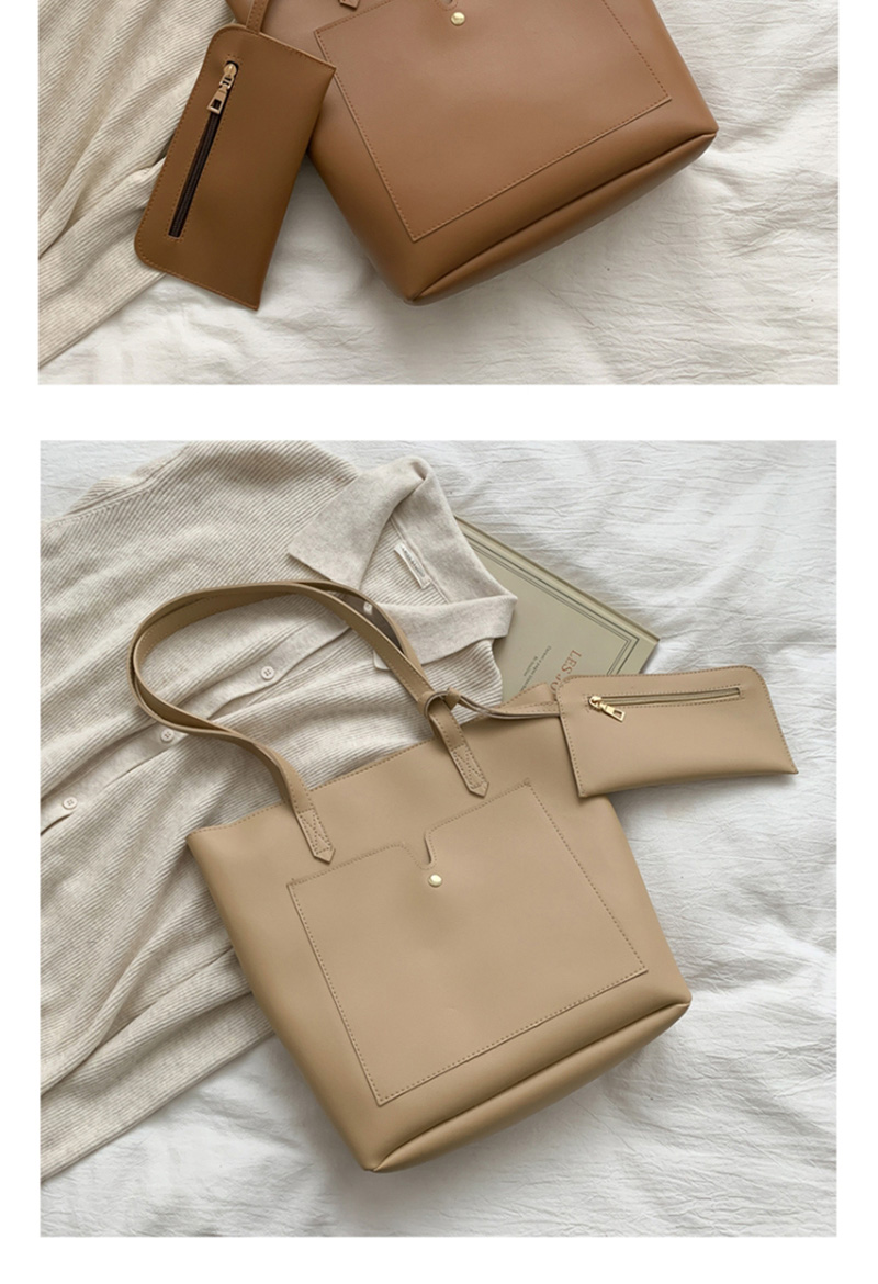 Fashion Khaki Solid Color Shoulder Shoulder Bag,Messenger bags