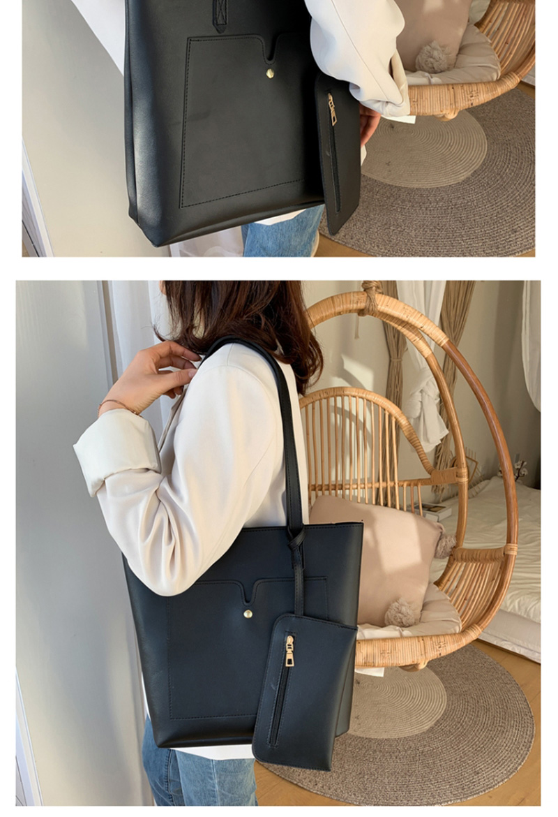 Fashion Black Solid Color Shoulder Shoulder Bag,Messenger bags