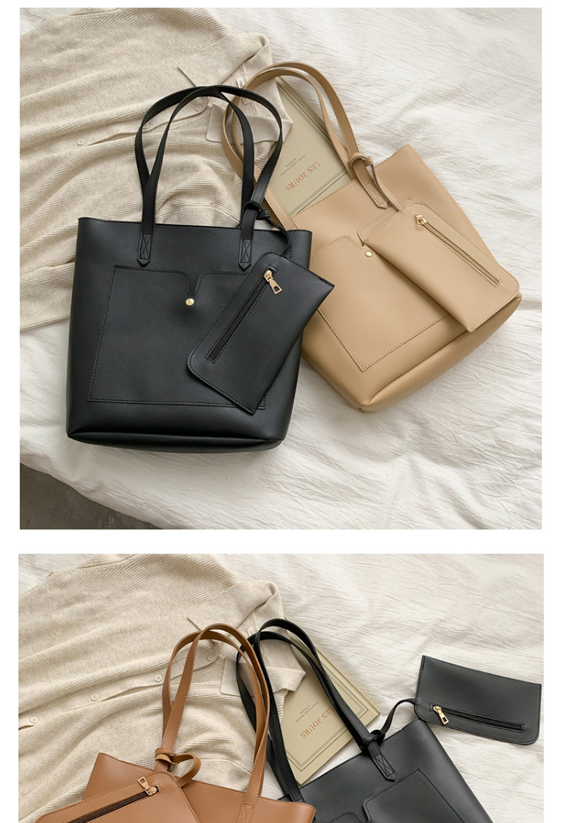Fashion Brown Solid Color Shoulder Shoulder Bag,Messenger bags
