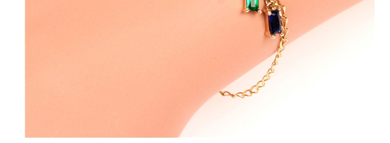 Fashion Color Contrast Stainless Steel Bracelet With Diamonds,Bracelets