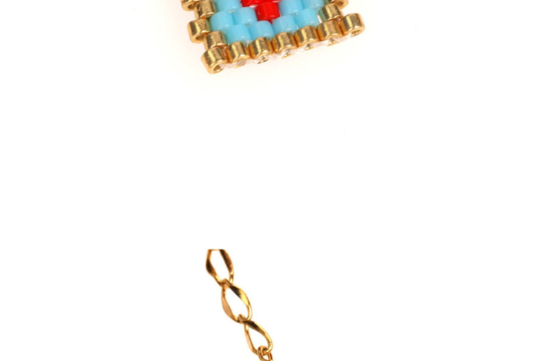 Fashion Color Mizhu Handwoven Heart-shaped Stainless Steel Bracelet,Bracelets