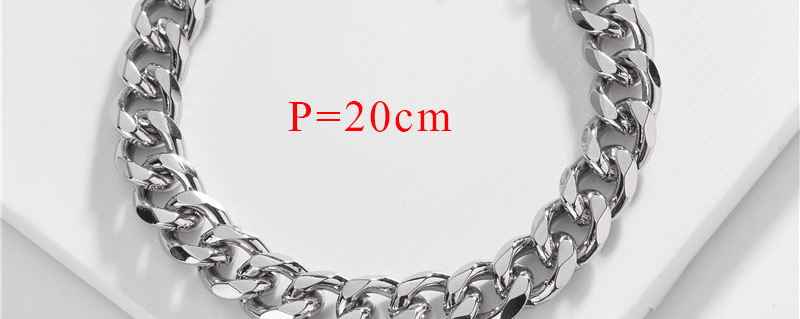 Fashion White K Single Buckle Flat Chain Bracelet,Fashion Bracelets