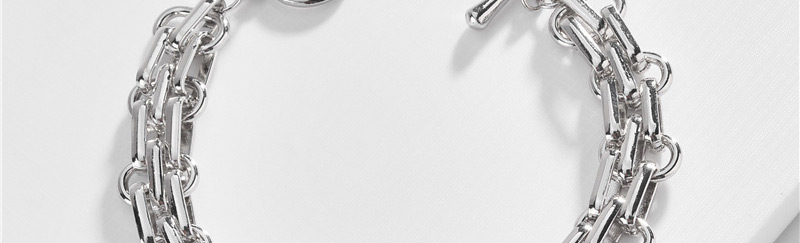 Fashion White K Hand-woven Chain Multi-layer Bracelet,Fashion Bracelets