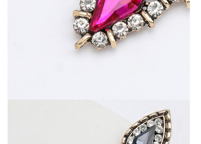 Fashion Gold Dust Geometric Diamond Earrings With Diamond Drops,Drop Earrings