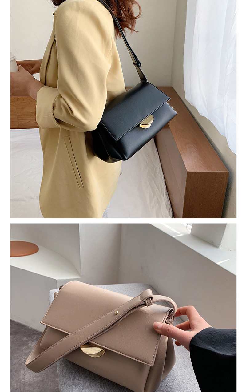 Fashion Brown Pu Multi-layer Wide Shoulder Strap Flap Crossbody Shoulder Bag,Shoulder bags
