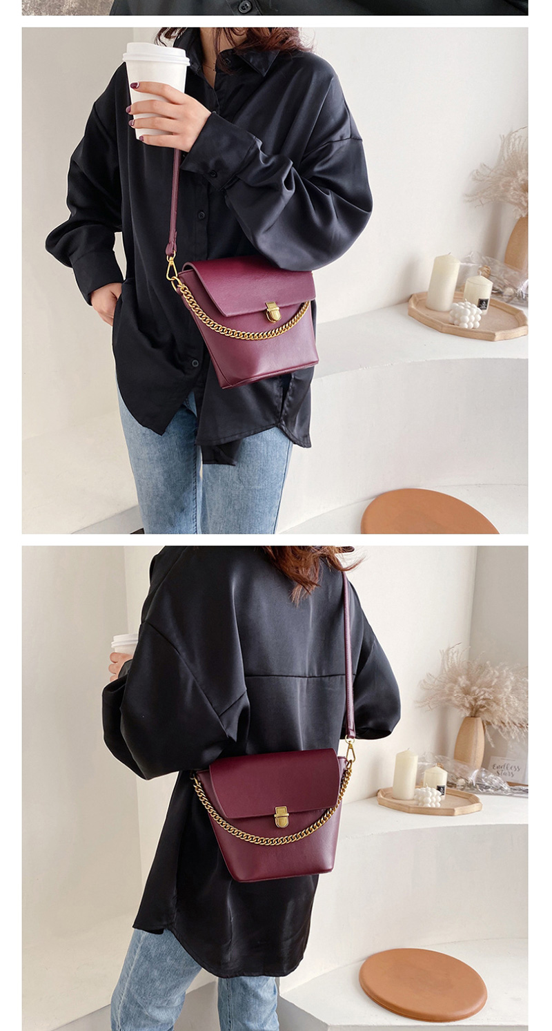 Fashion Black Chain Flap Bucket Shoulder Cross Body Bag,Shoulder bags