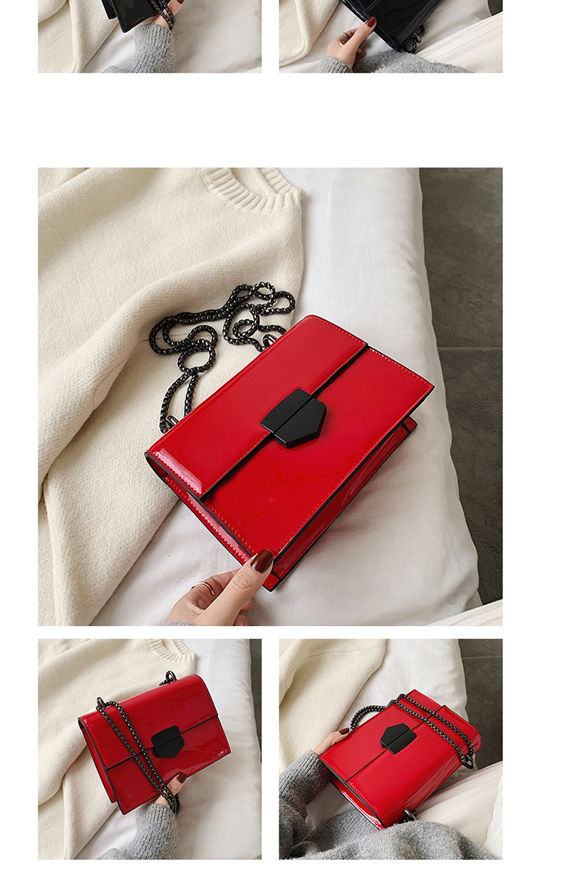 Fashion Red Patent Leather Cross-body Shoulder Bag,Shoulder bags