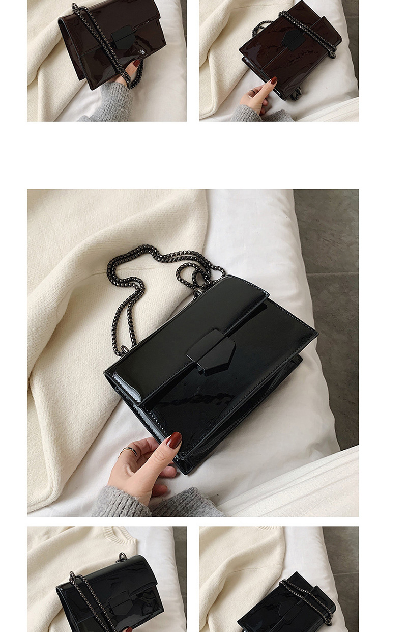 Fashion Black Patent Leather Cross-body Shoulder Bag,Shoulder bags