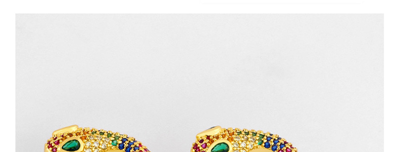 Fashion Color Diamond Double Studs Geometric Stud Earrings,Earrings