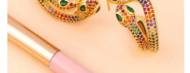 Fashion Color Diamond Double Studs Geometric Stud Earrings,Earrings