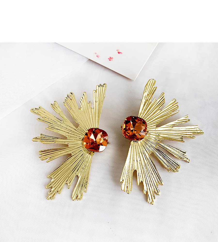 Fashion Ab Color Alloy Stud Earrings With Diamonds,Stud Earrings