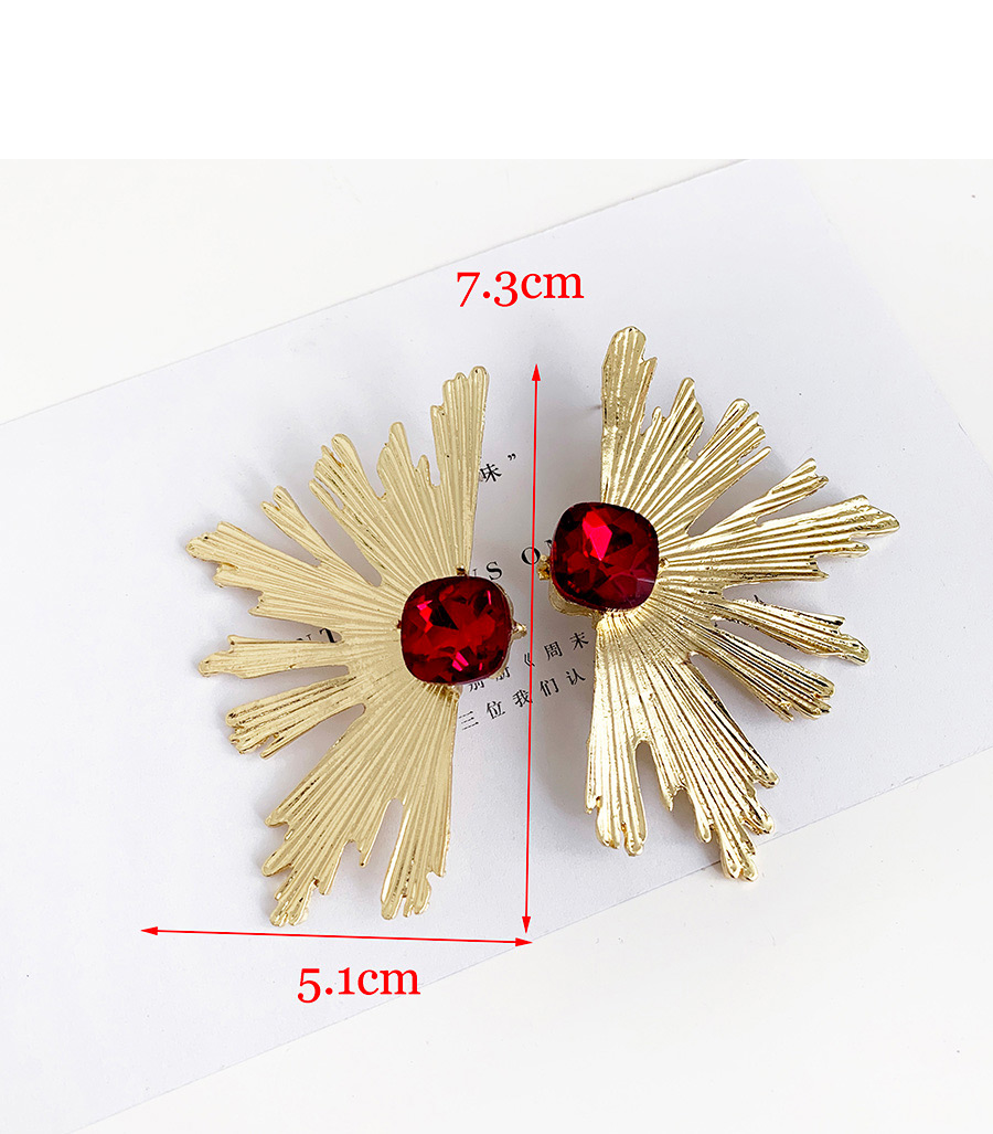 Fashion Ab Color Alloy Stud Earrings With Diamonds,Stud Earrings