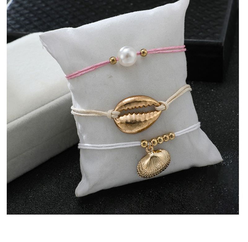 Fashion Golden Pearl Shell Scallop String Anklets Suit,Fashion Anklets