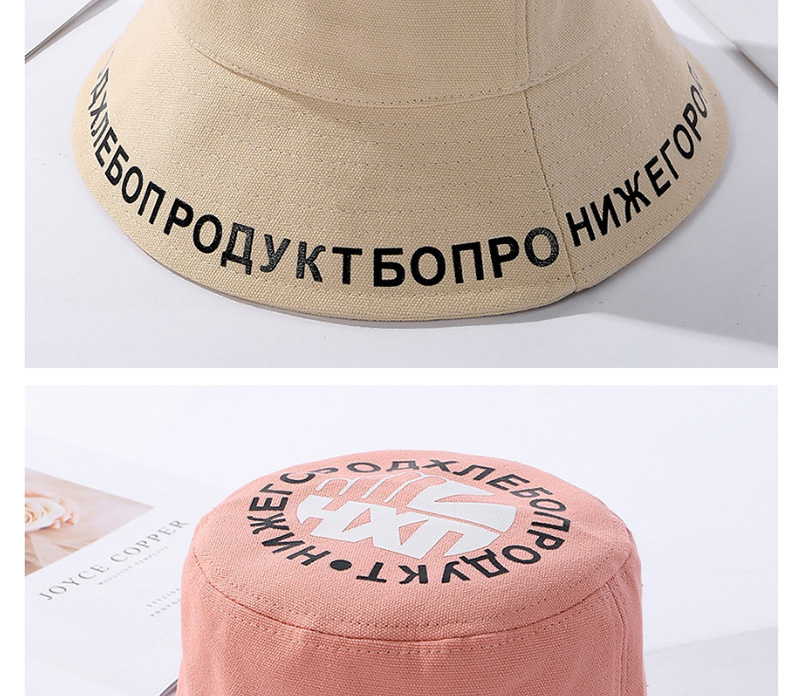 Fashion Yellow Letter Print Foldable Male Fisherman Hat,Sun Hats