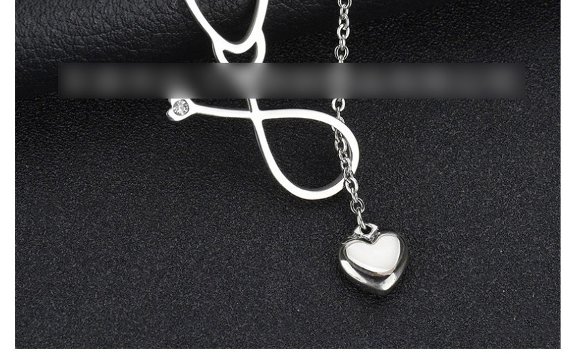 Fashion Golden Stethoscope Love Hollow Necklace,Necklaces