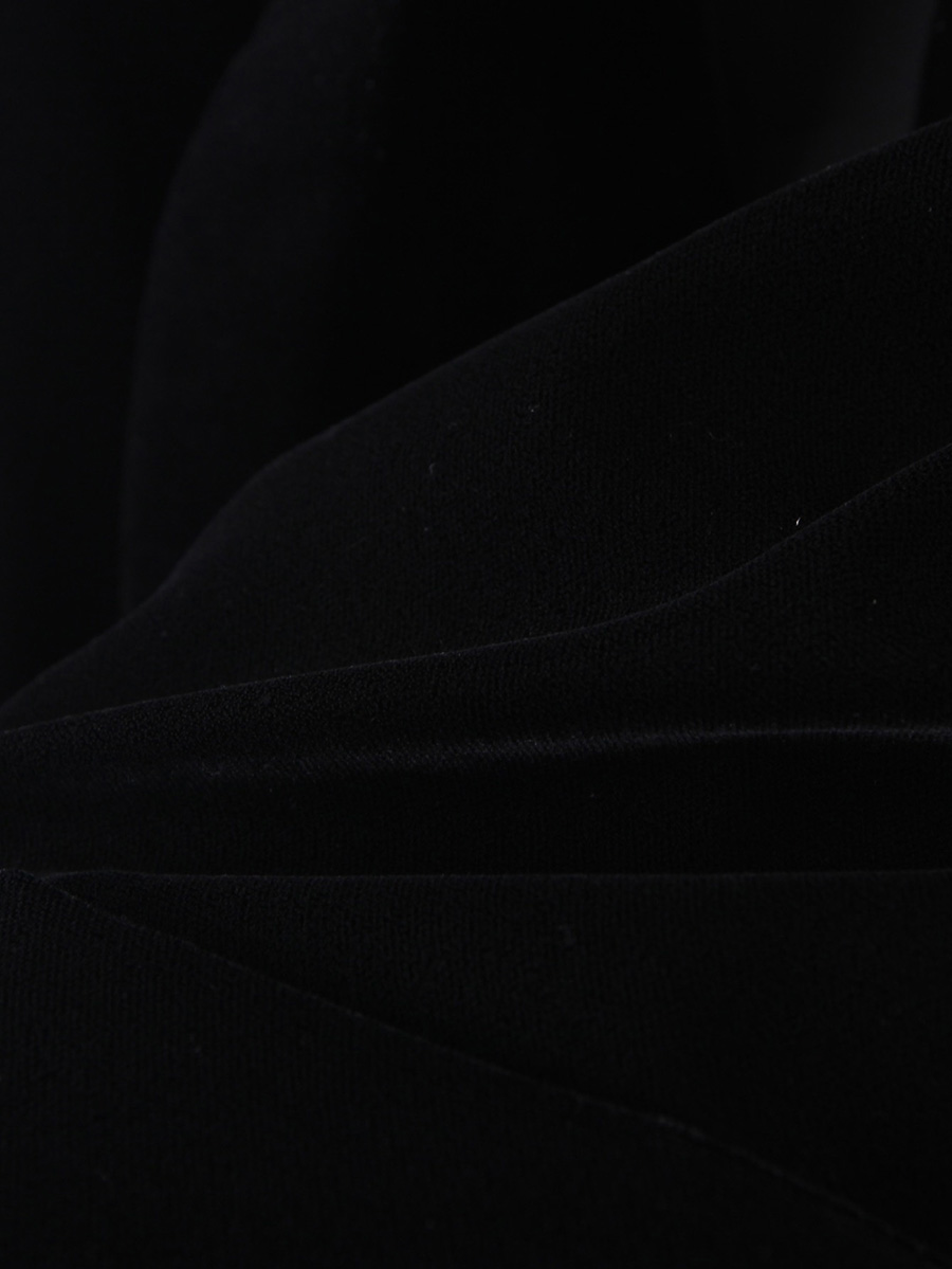 Fashion Black Velvet Fabric Two-button Suit Jacket,Coat-Jacket