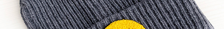 Fashion Gray Smile Knitted Hats For Children,Knitting Wool Hats