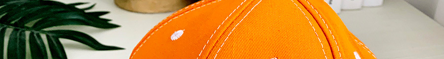 Fashion Orange Canvas Adult Peaked Cap,Baseball Caps