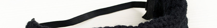 Fashion Black Knit Adult Hairband,Hair Ribbons