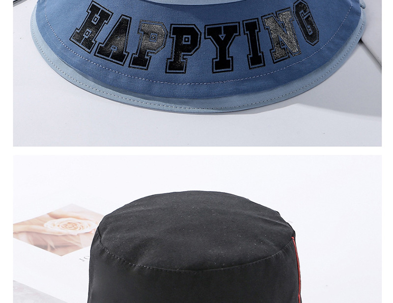 Fashion Khaki Contrasting Contrast-print Alphabet Fisherman Hat,Sun Hats